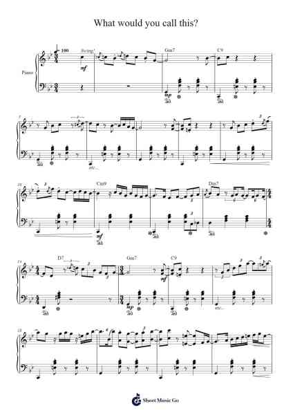 What would you call this? Sheet Music by leshef-Arr.Egbeau