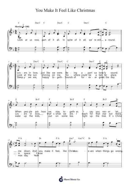 You Make It Feel Like Christmas Sheet Music by Neil Diamond-Arr.Guntrine