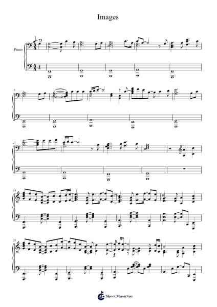 Images Sheet Music by CC Music-Arr.Glacarr