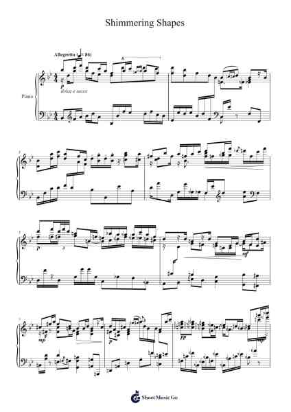 Shimmering Shapes Sheet Music by Some guy idk-Arr.Evertrine Curcent
