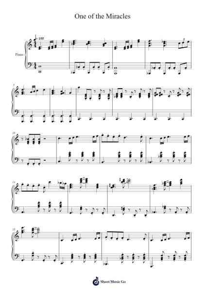 One of the Miracles Sheet Music by Hirokazu Ando-Arr.Serles