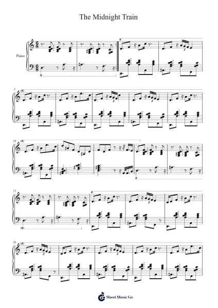 The Midnight Train Sheet Music by Gornest-Arr.Kentann