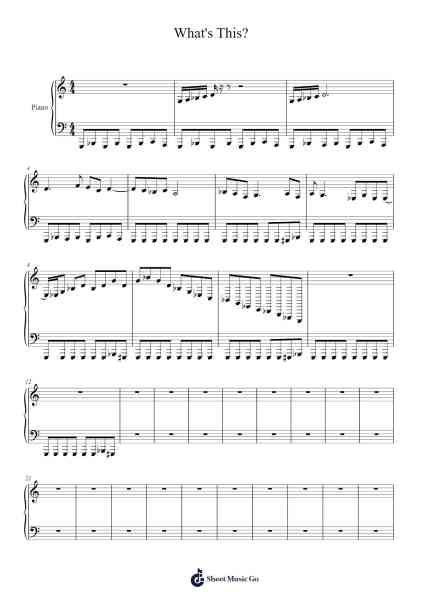 What's This? Sheet Music by Maltzbby Keybryce-Arr.Kayien Goldine