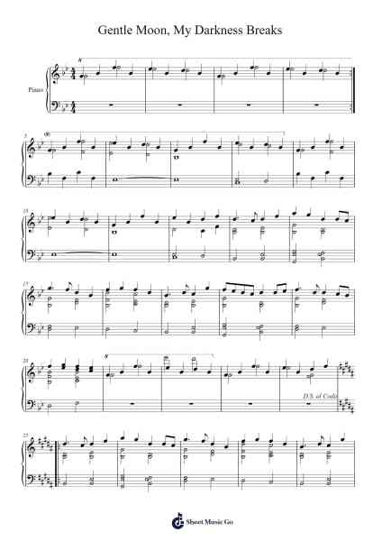 Gentle Moon, My Darkness Breaks Sheet Music by D. J. Duncan-Arr.Nellriam Cantave