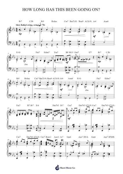 How Long Has This Been Going On? Sheet Music by George Gershwin/Ira Gershwin-Arr.Arkuk Househous