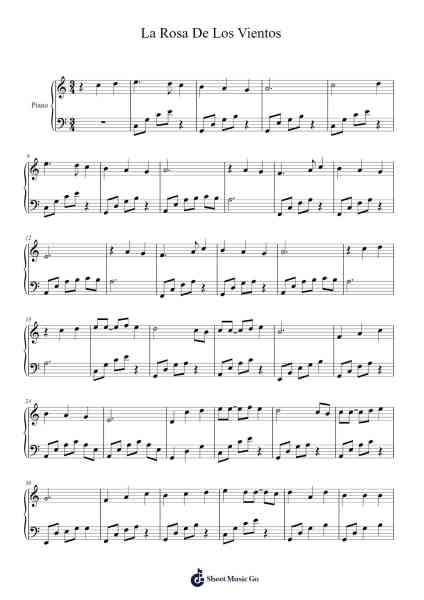 La Rosa De Los Vientos Sheet Music by Waghan Matbach-Arr.Cocroft Blairkins