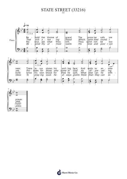 Behold the Throne of Grace! Sheet Music by Jonathan Call Woodman-Arr.Osrias Drewnia