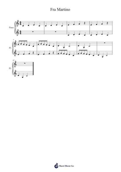 Fra Martino Sheet Music by Misc Traditional-Arr.Huttgie Bellcol