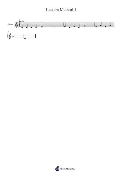 Lectura Musical 1 Sheet Music by Claudia Quiroga-Arr.Yvonmand