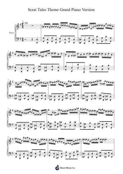 Scrat Tales Theme Grand Piano Version Sheet Music by John Powell-Arr.Leethey Yvetteroll