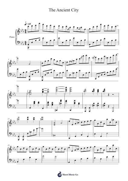 The Ancient City Sheet Music by Masayoshi Soken-Arr.Adnest Fitzvin