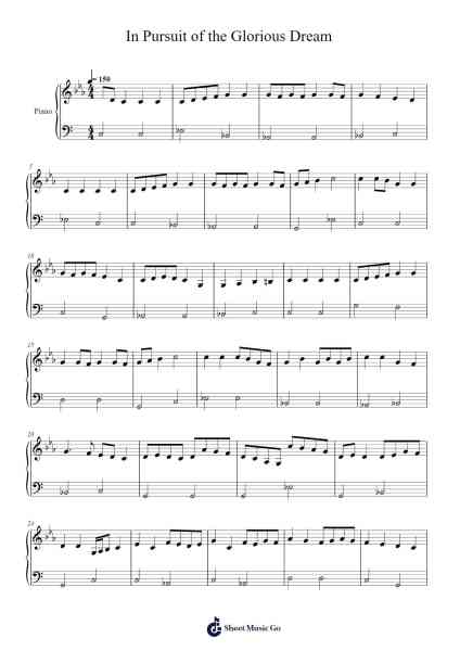 In Pursuit of the Glorious Dream Sheet Music by fdaly03-Arr.Jonqy Keyreed