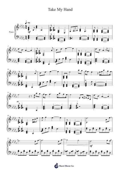 Take My Hand Sheet Music by Blajoan Tenchi-Arr.Thompze