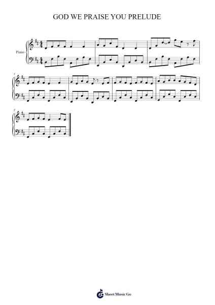 GOD WE PRAISE YOU PRELUDE Sheet Music by Jason Cirone-Arr.Keatsyoung