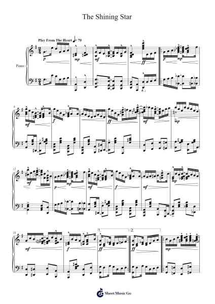 The Shining Star Sheet Music by HỒ NGỌC HÀ-Arr.Mileswin Joanmuel