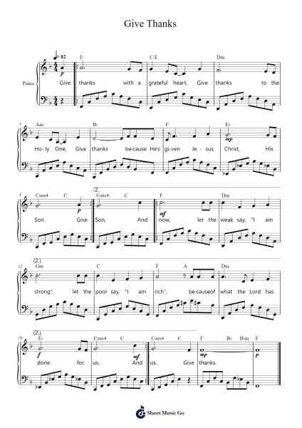 Give Thanks Sheet Music by Don Moen-Arr.Wergiles Harwer