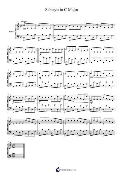 Scherzo in C Major Sheet Music by Umut Ege Can-Arr.Derwy Joylogg