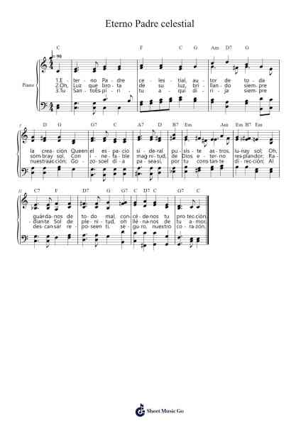 Eterno Padre celestial Sheet Music by monky92s-Arr.Spenborg