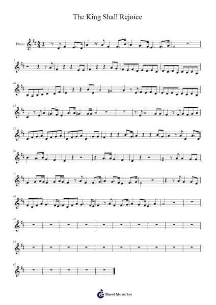 The King Shall Rejoice Sheet Music by George Frideric Handel-Arr.Roymens