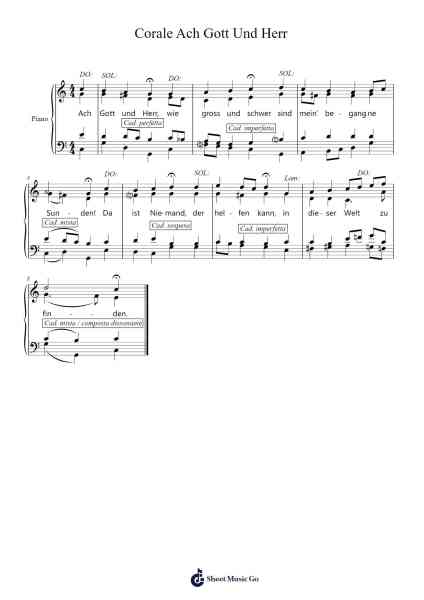 Corale Ach Gott Und Herr Sheet Music by Johann Sebastian Bach-Arr.Bridmay