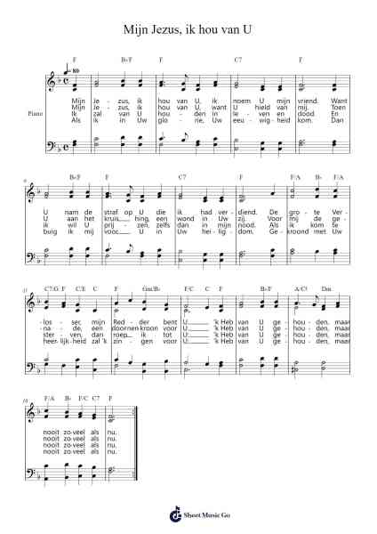 Mijn Jezus, ik hou van U Sheet Music by -Arr.Yedle Adelo