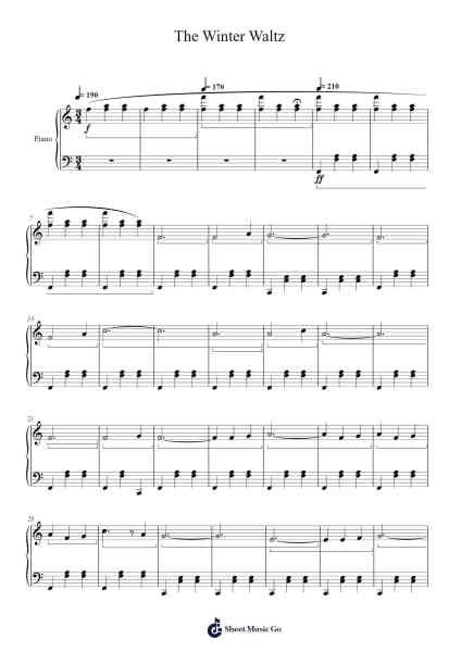 The Winter Waltz Sheet Music by Marcos Uceda Román-Arr.Kylefie