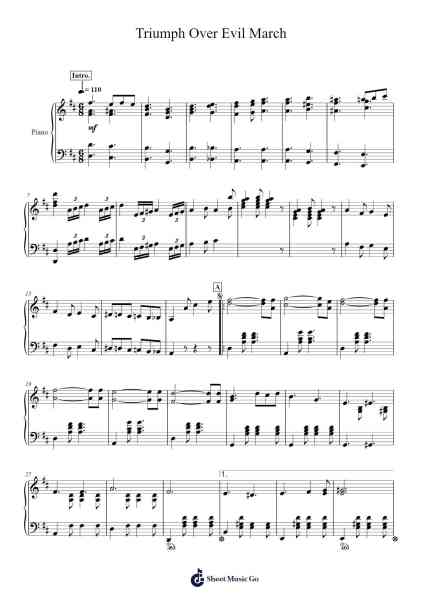 Triumph Over Evil March Sheet Music by Mokaya Mateni-Arr.Colyork