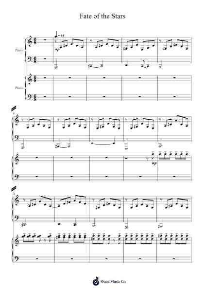 Fate of the Stars Sheet Music by Tally Hall-Arr.Leifres