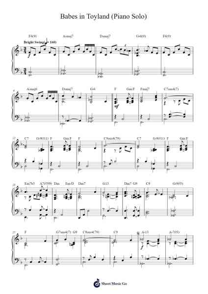 Babes in Toyland (Piano Solo) Sheet Music by Victor Herbert-Arr.Nanholt Walkchi