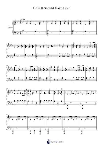 How It Should Have Been Sheet Music by Owen Cowsert-Arr.Oisenwoolf