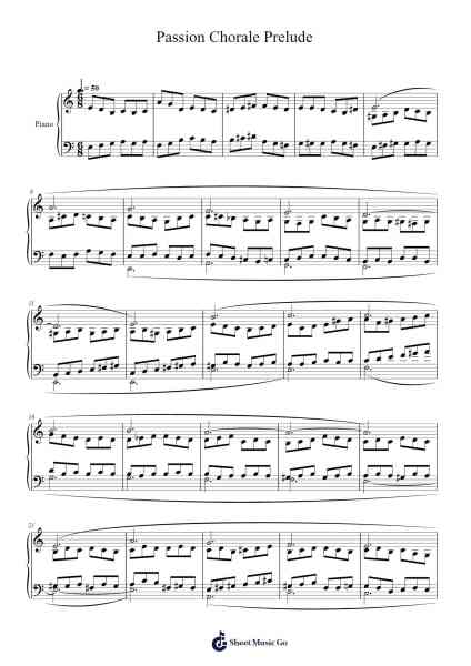 Passion Chorale Prelude Sheet Music by Hans Leo Hassler-Arr.Dwightlitt