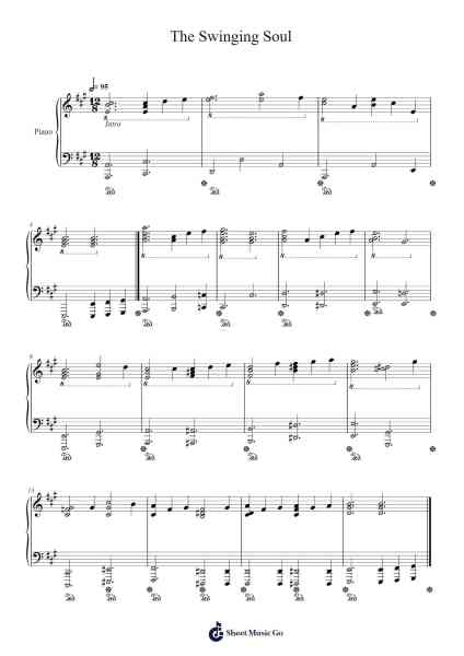 The Swinging Soul Sheet Music by M. Coenraads-Arr.Temvogt Roblome