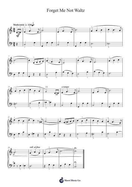 Forget Me Not Waltz Sheet Music by Stephen Duro-Arr.Jeffhy Lionelmatt