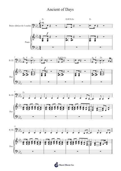 Ancient of Days Sheet Music by -Arr.Bradfred Copsweet