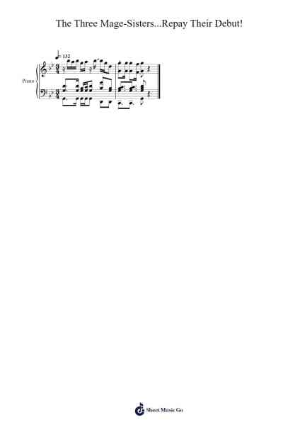 The Three Mage-Sisters...Repay Their Debut! Sheet Music by Jun Ishikawa-Arr.Cranethe Dougledk