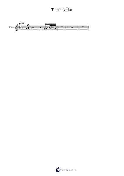 Tanah Airku Sheet Music by Saridjah Niung-Arr.Jorrell