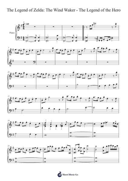 The Legend of Zelda: The Wind Waker - The Legend of the Hero 樂譜由 undefined - 編曲 Invy