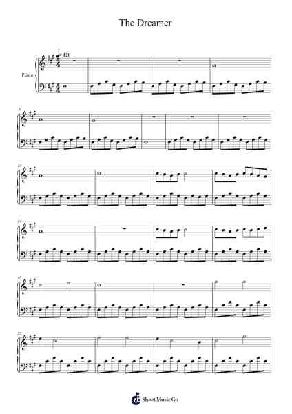The Dreamer Sheet Music by Polriah-Arr.Kylefie