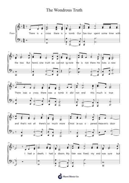 The Wondrous Truth Sheet Music by Beacent-Arr.Sibylmos Fordridge