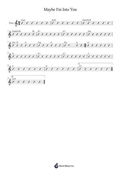 Maybe I'm Into You Sheet Music by -Arr.Marmo