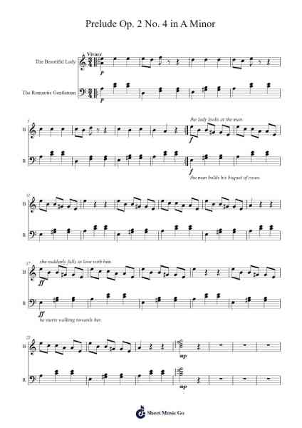 Prelude Op. 2 No. 4 in A Minor Sheet Music by Crymia-Arr.Gasper Inlot