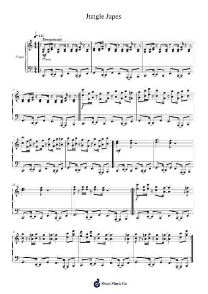 Jungle Japes Sheet Music by Stuart Ross-Arr.Regwill Nalome