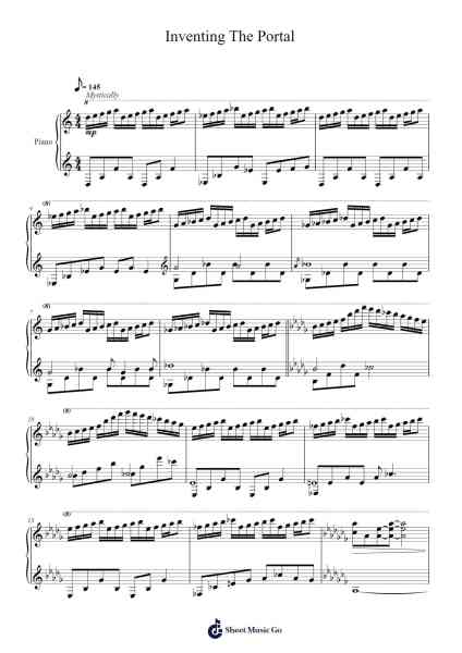 Inventing The Portal Sheet Music by Two Steps From Hell-Arr.Alruth