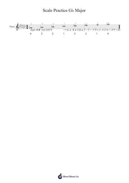 Scale Practice G♭ Major Sheet Music by Boydbitt Cynch-Arr.Phyldrich