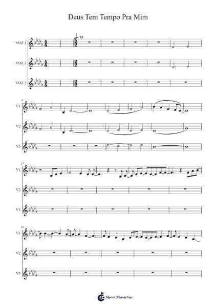Deus Tem Tempo Pra Mim Sheet Music by Daniel Sales-Arr.Vindiah Jeanvis