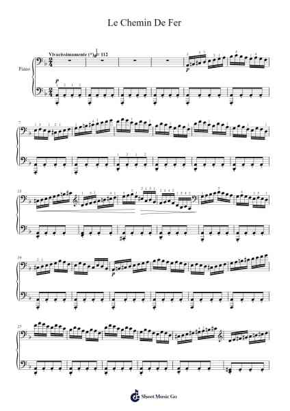 Le Chemin De Fer, Op. 27 Sheet Music by Charles-Valentin Alkan-Arr.Rosworth