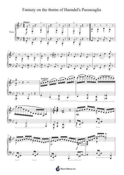 Fantazy on the theme of Haendel's Passacaglia 乐谱由 Royps - 编曲 Pulsing