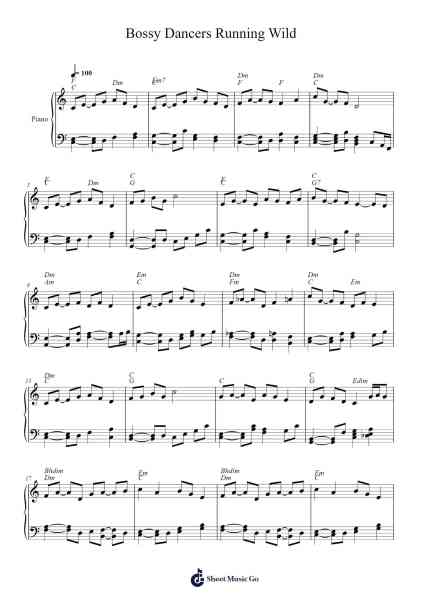 Bossy Dancers Running Wild Sheet Music by Manscolm Molfie-Arr.Sywatt
