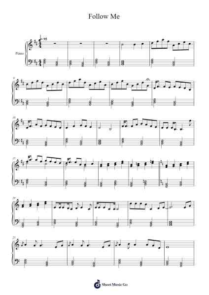 Follow Me Sheet Music by Stadunn Haglou-Arr.Jorrell