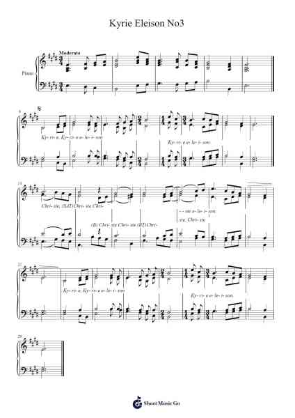Kyrie Eleison No3 Sheet Music by IRAGABA MUGISHA Patience-Arr.Elboyce